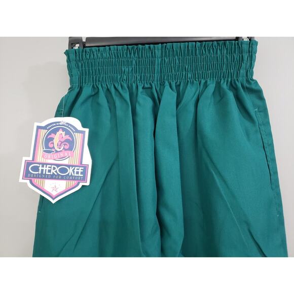 Cherokee Perfect Stretch Womens Pull-On Scrub Pants‎ XS HUNTER GREEN NEW - Picture 2 of 5